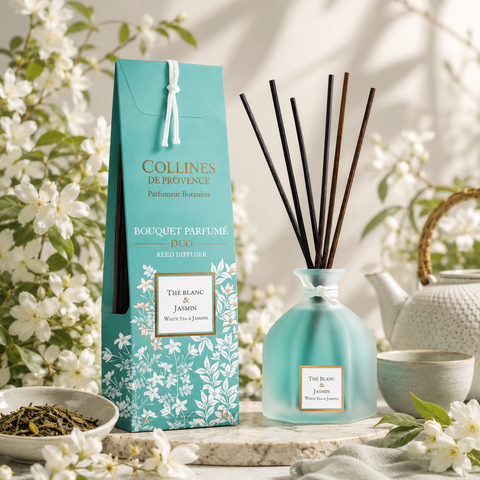 Diffuseur d’Ambiance à bâtonnets "Thé Blanc & Jasmin"