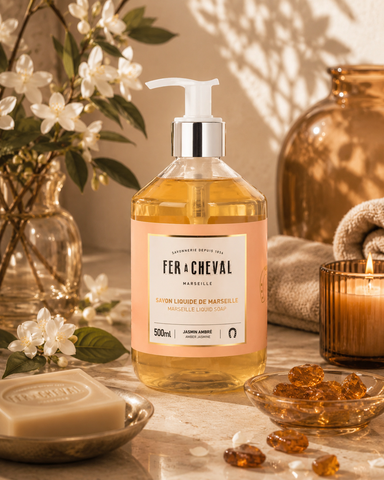 SAVON LIQUIDE DE MARSEILLE JASMIN AMBRÉ 500ML