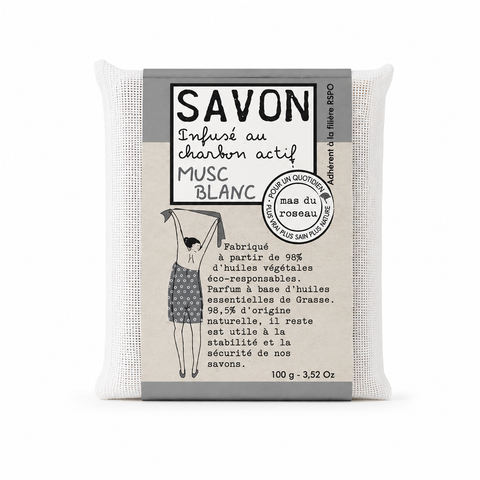 SAVONNETTE PARFUMEE COLOREE MUSC BLANC