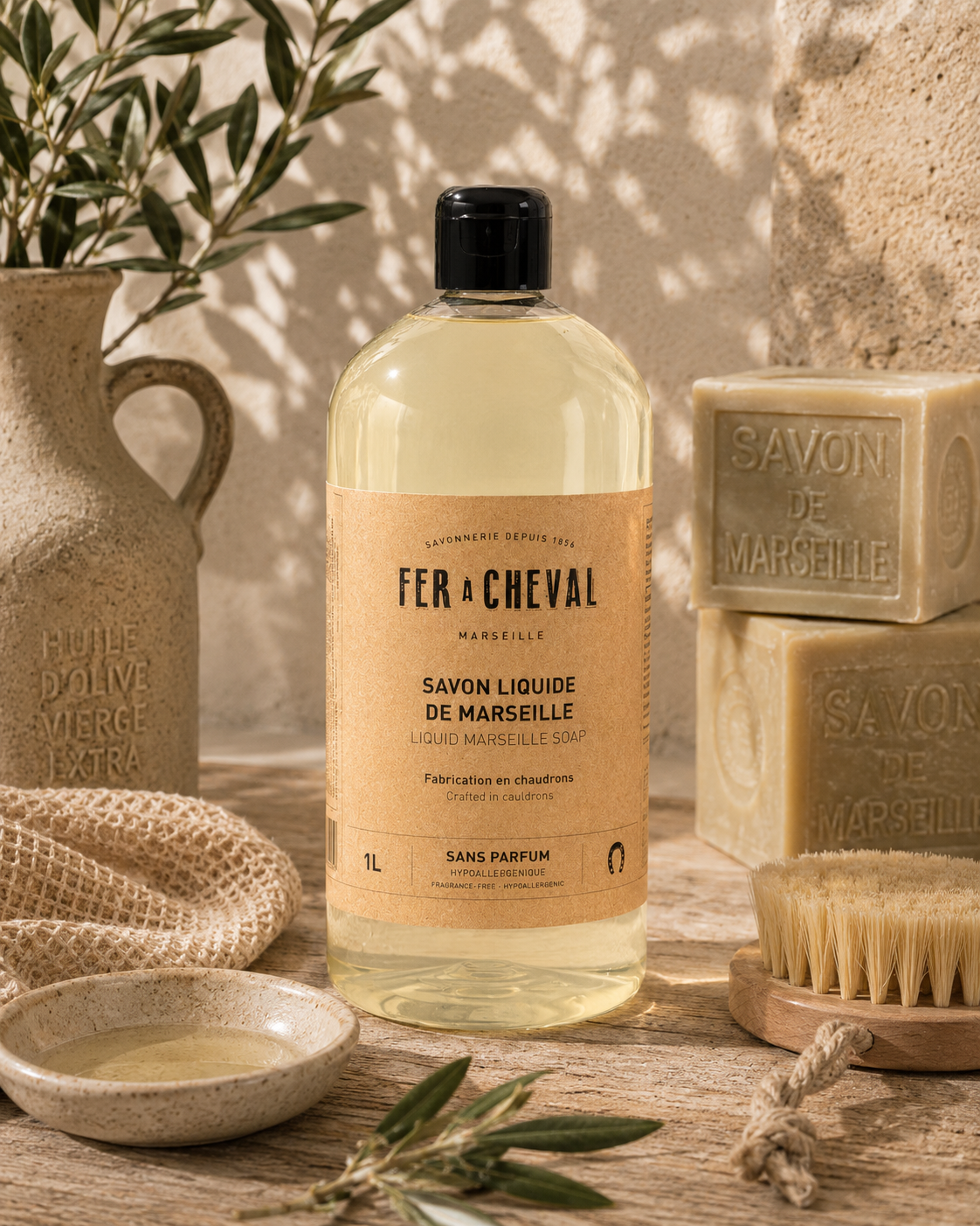 SAVON LIQUIDE DE MARSEILLE SANS PARFUM 1L