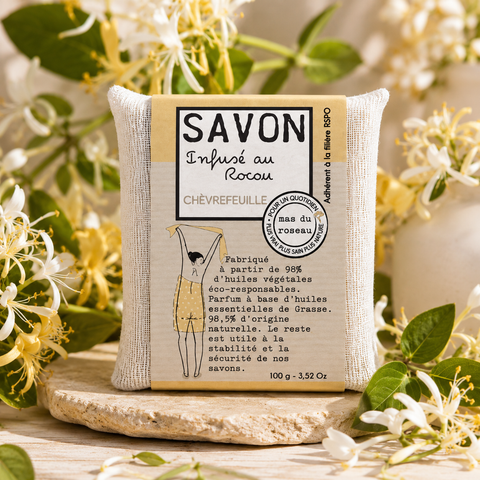 SAVONNETTE PARFUMEE COLOREE CHEVREFEUILLE