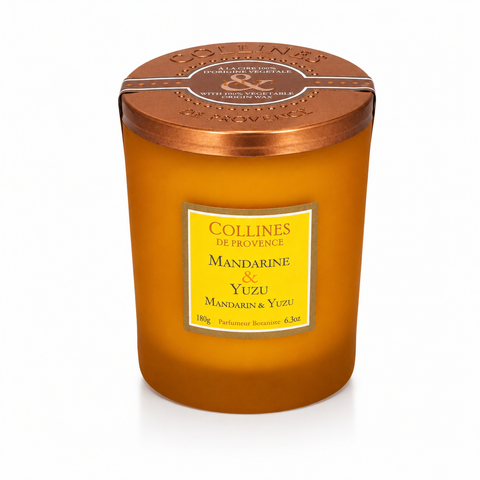 Bougie Parfumée Mandarine & Yuzu Coulée à la main