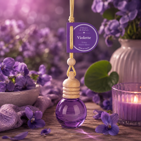 Diffuseur de parfum à suspendre violette 10ml