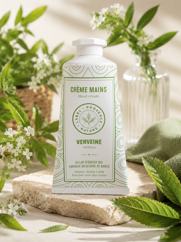 Crème mains au lait d'ânesse Bio et Verveine