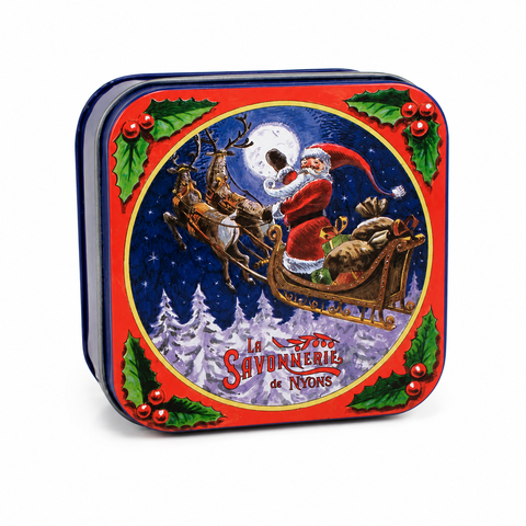 Boite Métal Le Traineau de Noël & Savon 100g