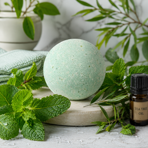 Boule de bain "Menthe et Arbre a Thé"
