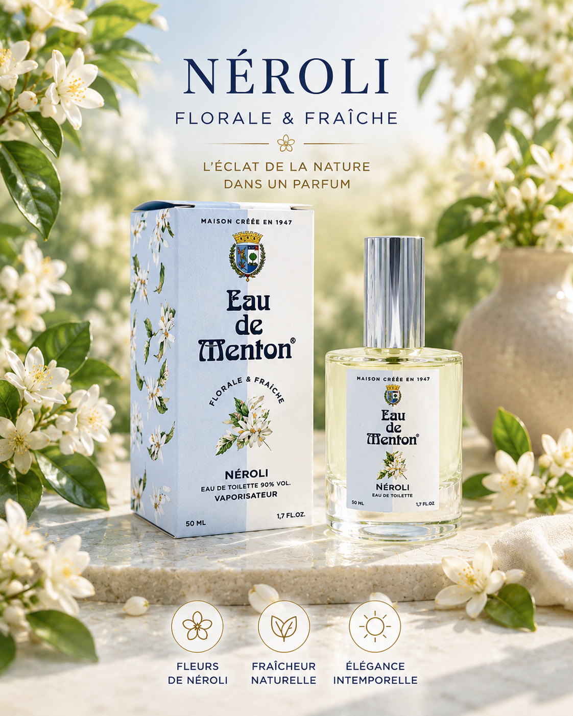 Eau de toilette Néroli Prestige de Menton