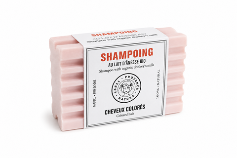 Shampoing solide au lait d'ânese BIO cheveux coloré