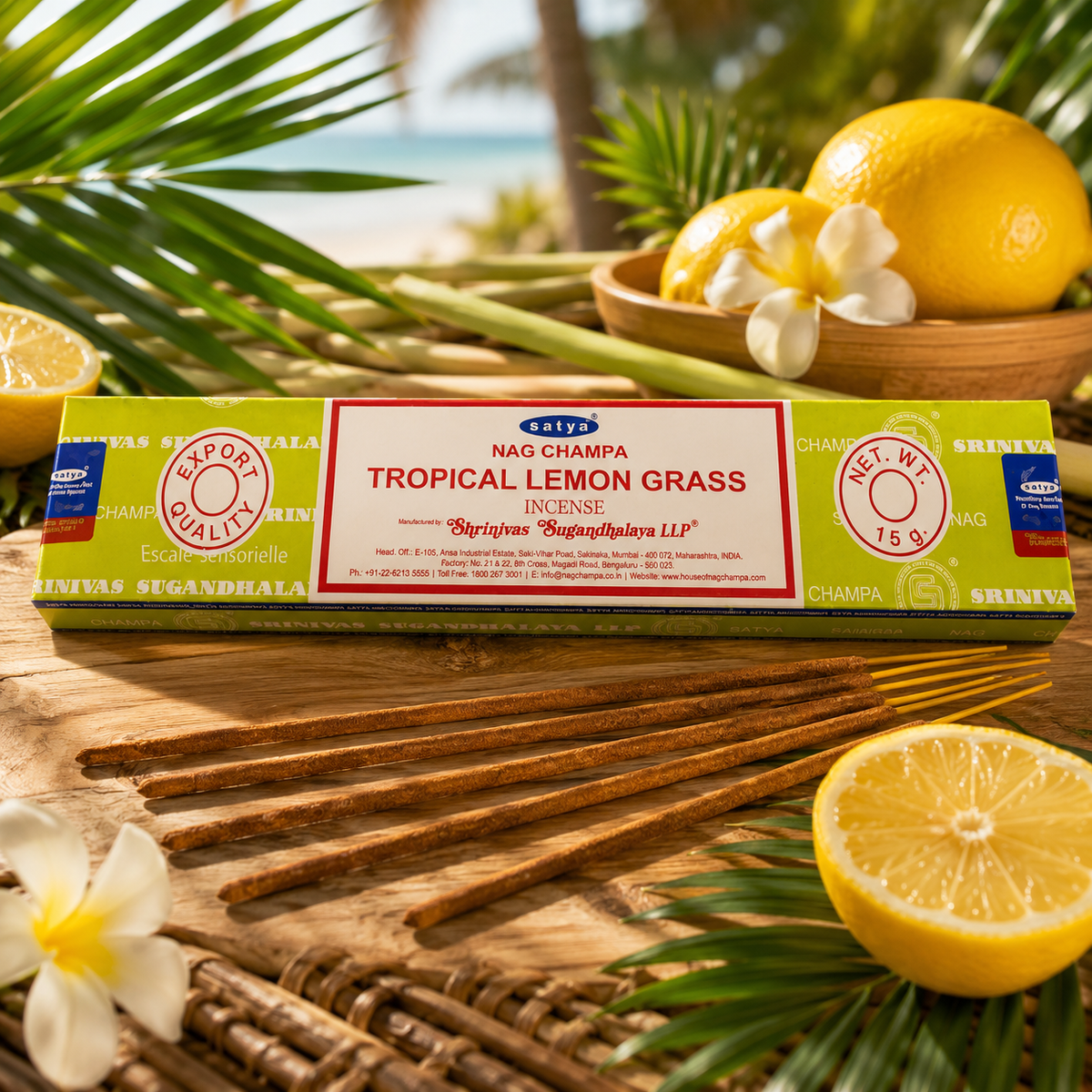 Encens tropical lemon grass 15g