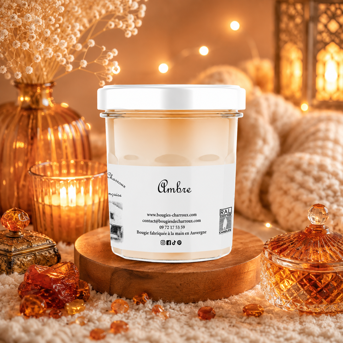 Bougie parfumée AMBRE