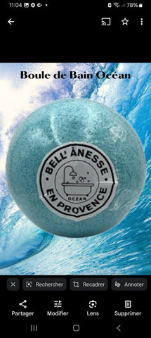 Boule de bain au lait d'ânesse  OCÉAN.