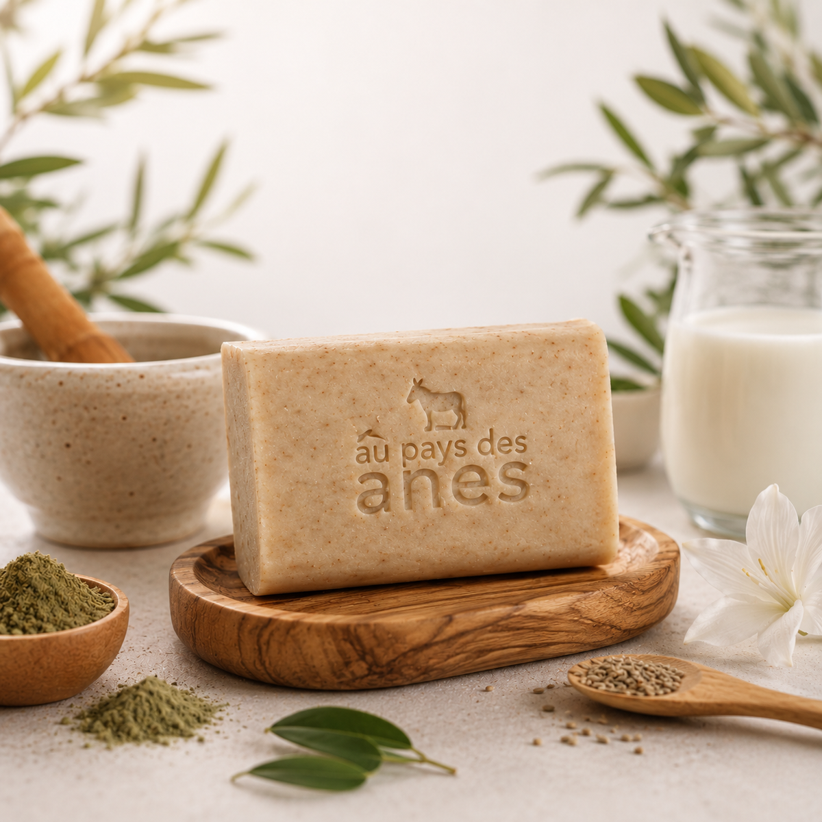 Savon ayurved’âne au lait d’ânesse biologique 100 g