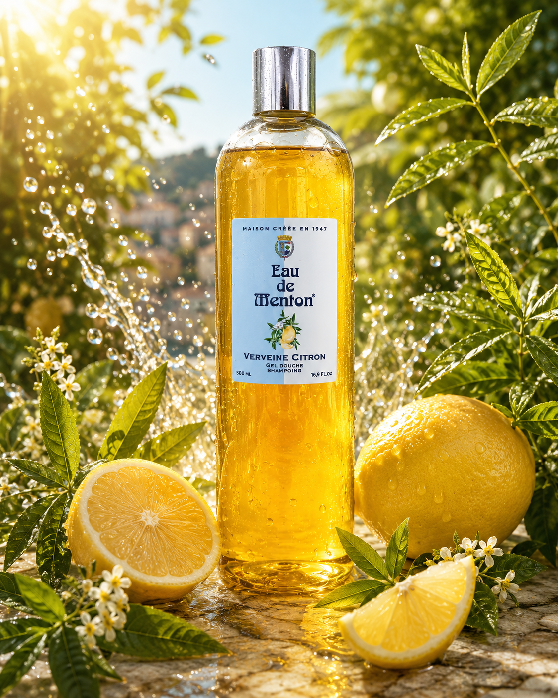 Eau de Menton Verveine Citron – Gel Douche/Shampoing