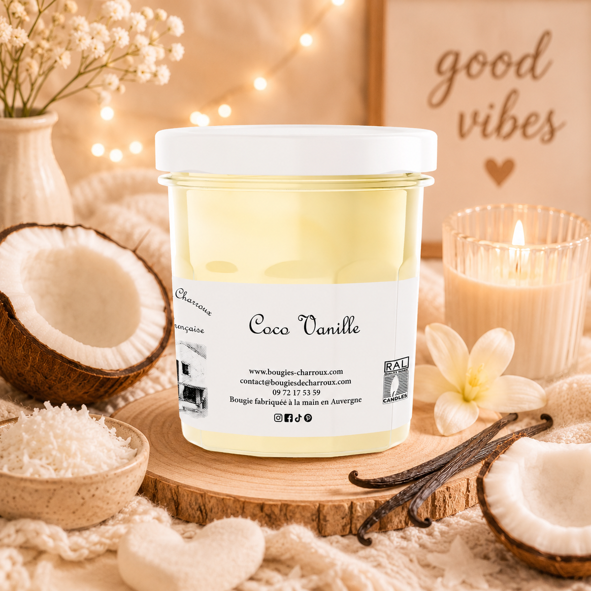 Bougie parfumée COCO-VANILLE