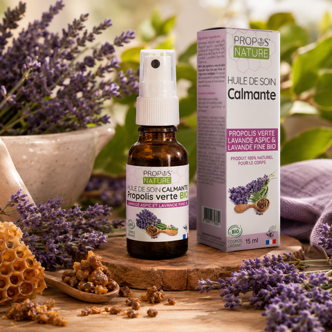 Huile calmante Bio Lavande & Propolis