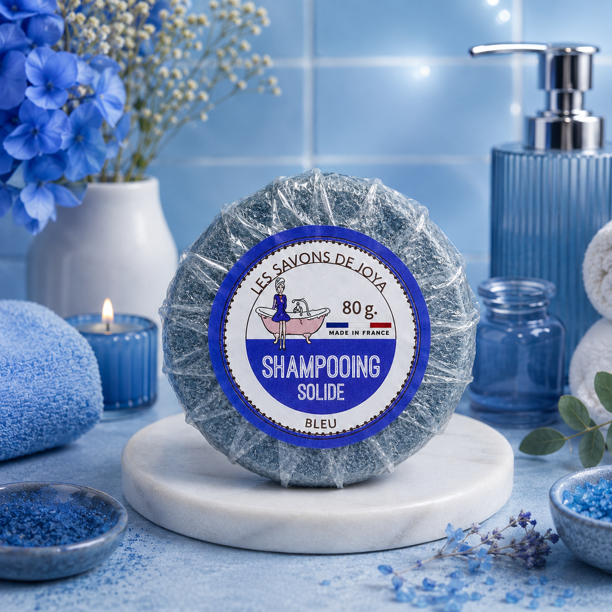 Shampoing Bleu solide