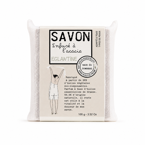 SAVONNETTE PARFUMÉE COLORÉE ÉGLANTINE