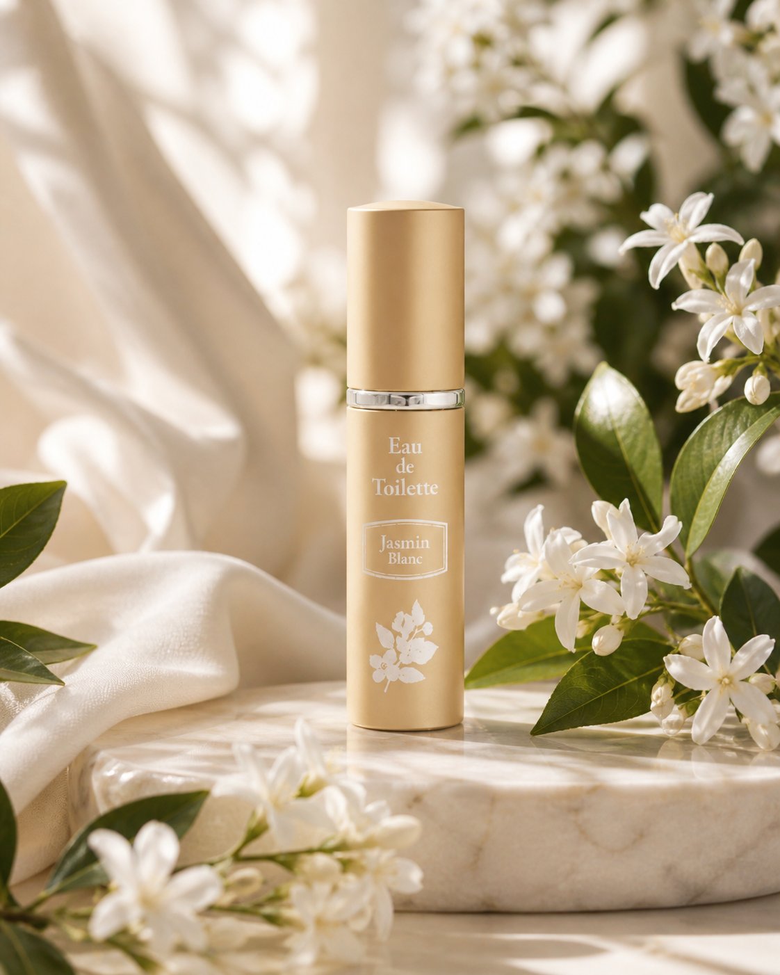Eau de toilette format sac à main Jasmin Blanc