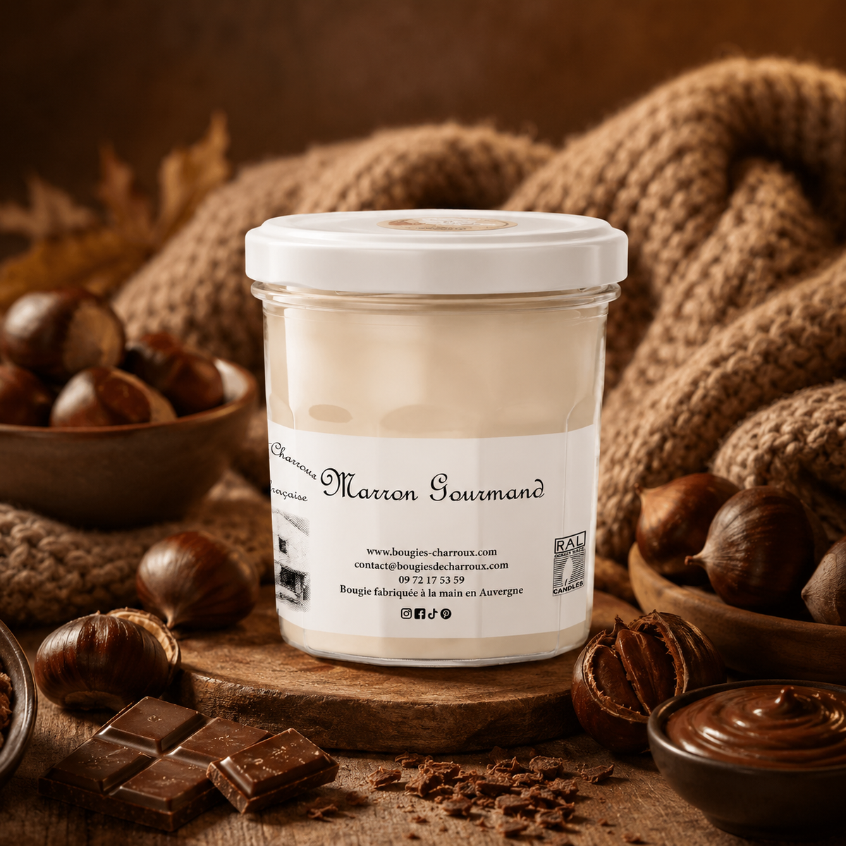 Bougie parfumée MARRON GOURMAND