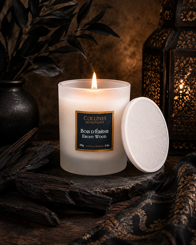 Bougie Parfumée Bois d'Ebene Coulée à la main