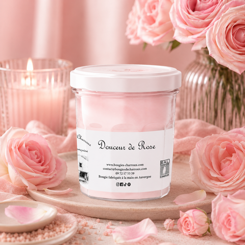 Bougie parfumée Douceur de Rose