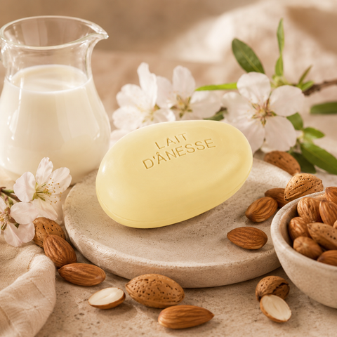 Savon galet au lait d'ânesse biologique amande douce 150 g