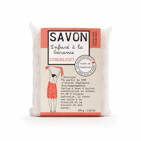 SAVONNETTE PARFUMEE COLOREE COQUELICOT