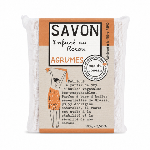 SAVONNETTE PARFUMÉE COLORÉE AGRUMES