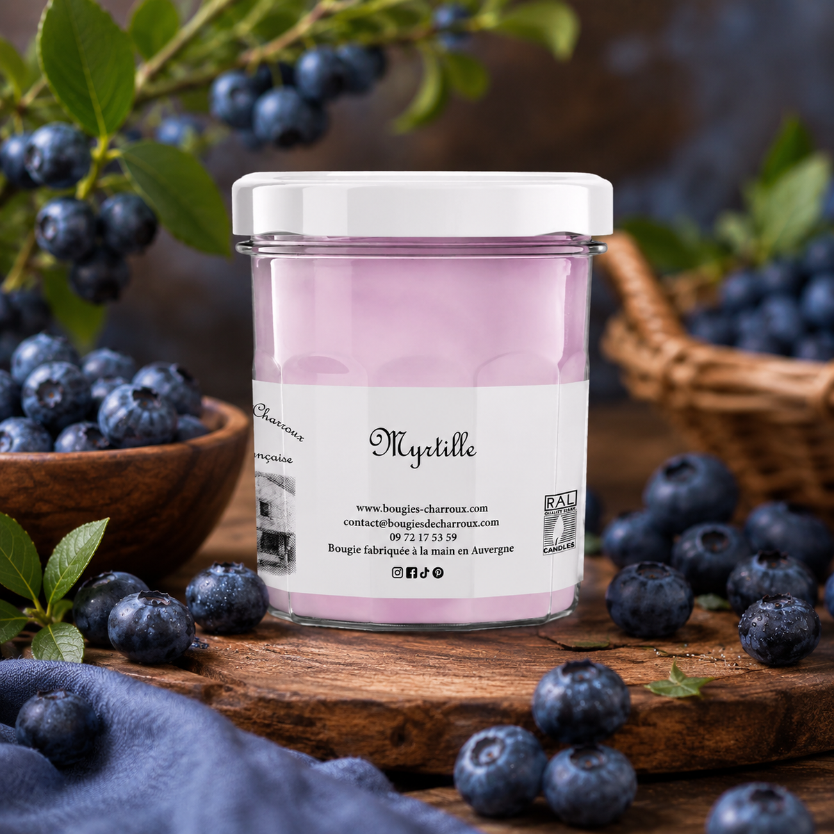 Bougie parfumée MYRTILLE