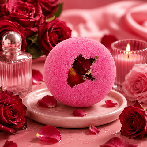 Boule de bain - Roses Rouge