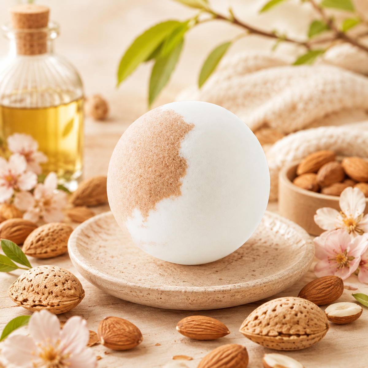 Boule de bain amande
