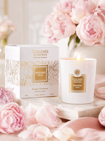 Bougie Parfumée Pivoine Coulée à la main