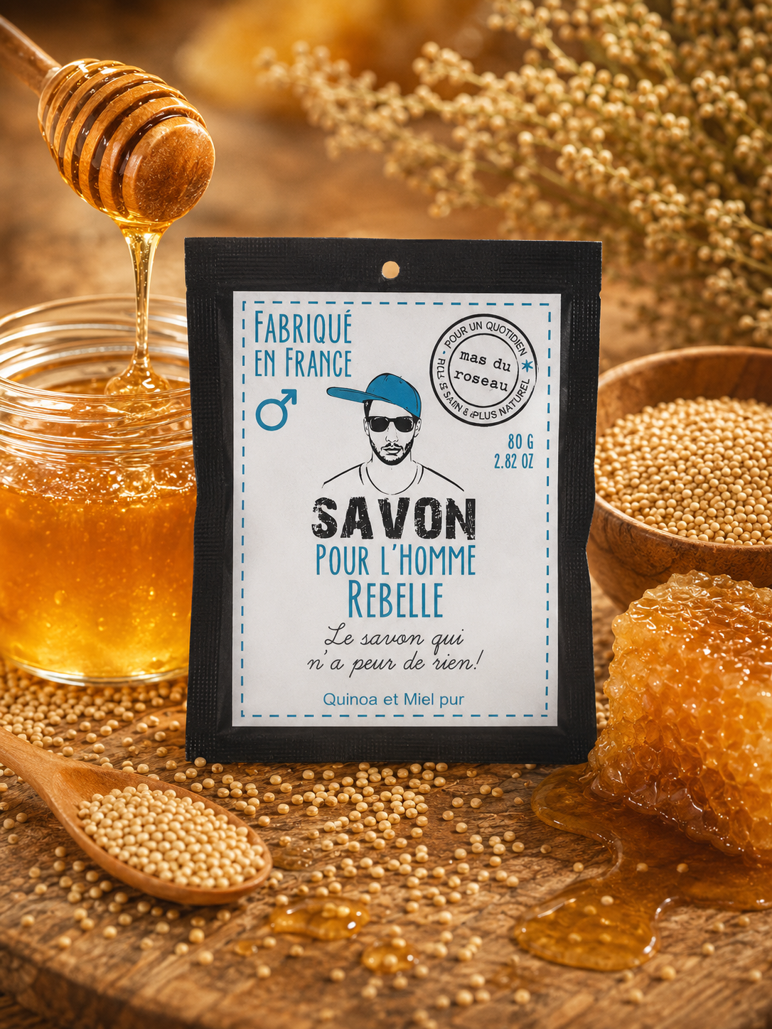 SAVON POUR L’HOMME REBELLE – 80 gr