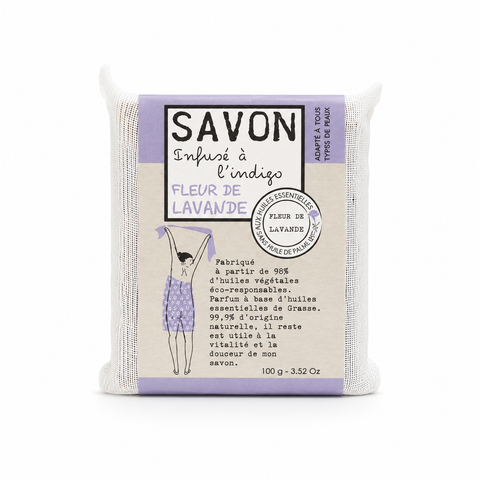 SAVONNETTE PARFUMEE COLOREE FLEUR DE LAVANDE