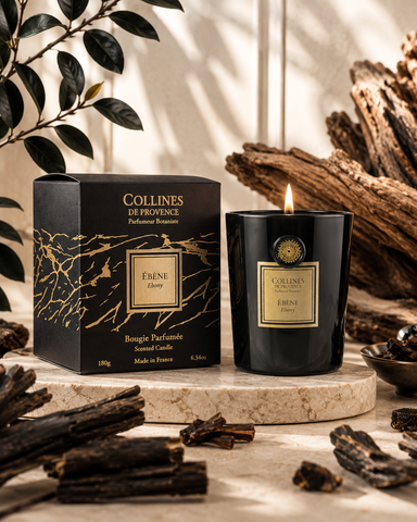 Bougie Parfumée Ebène Coulée à la main