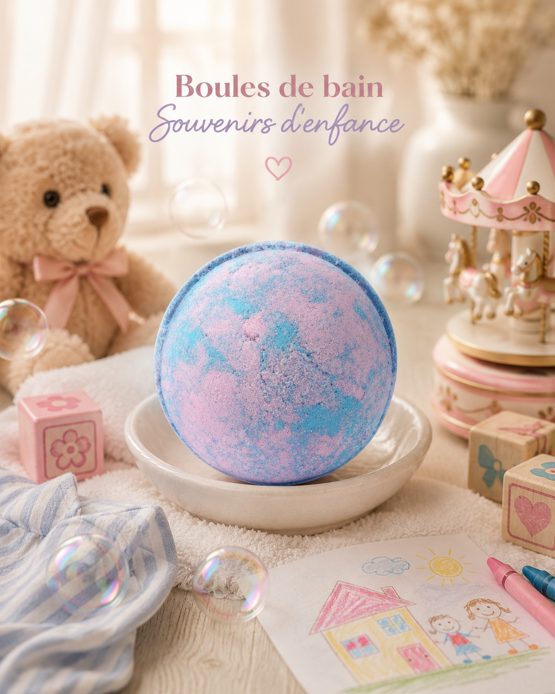 Boule de bain "SOUVENIR D'ENFANCE "