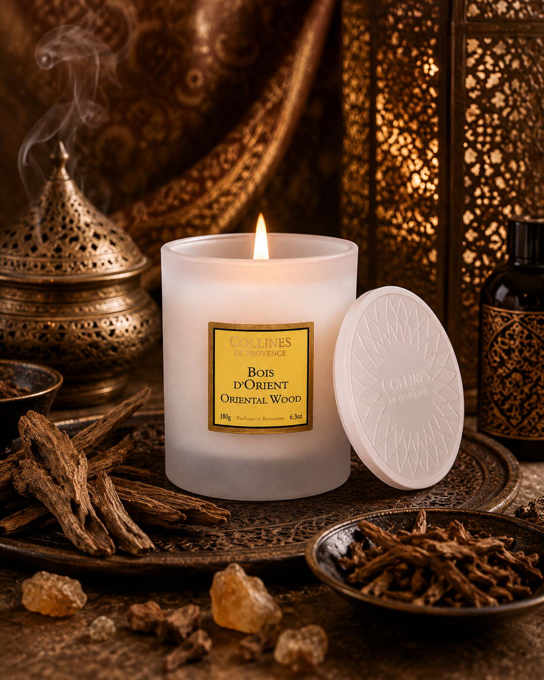 Bougie Parfumée Bois d'Orient Coulée à la main