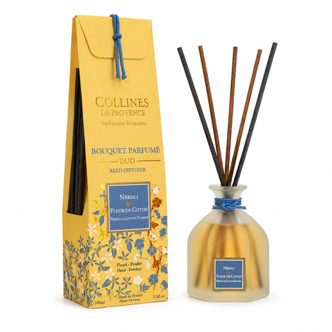 Diffuseur d’Ambiance à bâtonnets Fleur de coton & Néroli