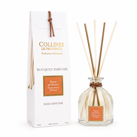 Diffuseur d’Ambiance à bâtonnets "FLEUR DE SANTAL"