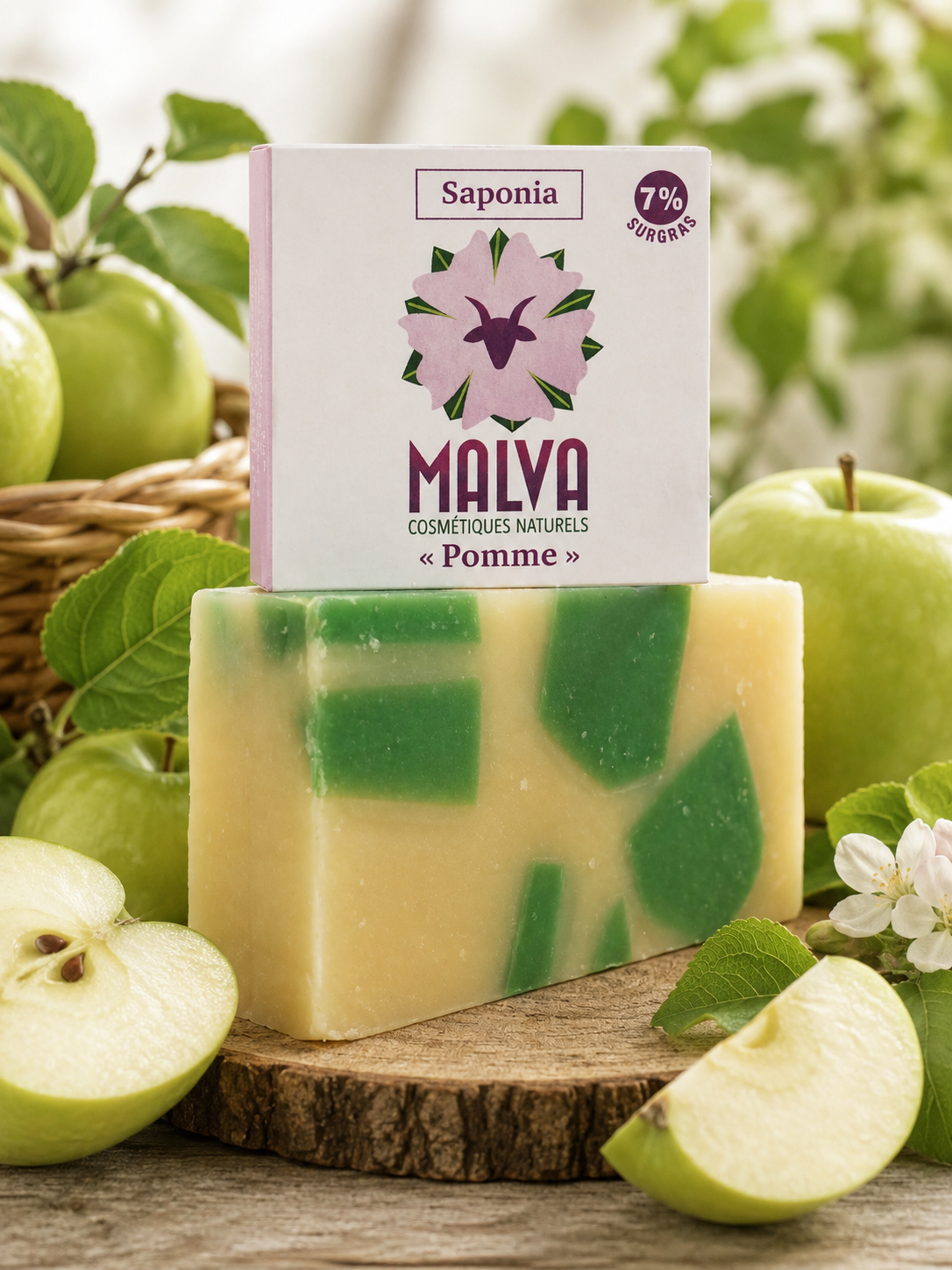 SAVON AU LAIT DE CHEVRE POMME 100GR