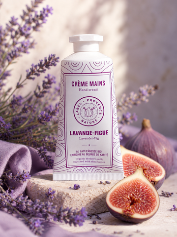 Crème mains au lait d'ânesse Bio et Lavande-figue