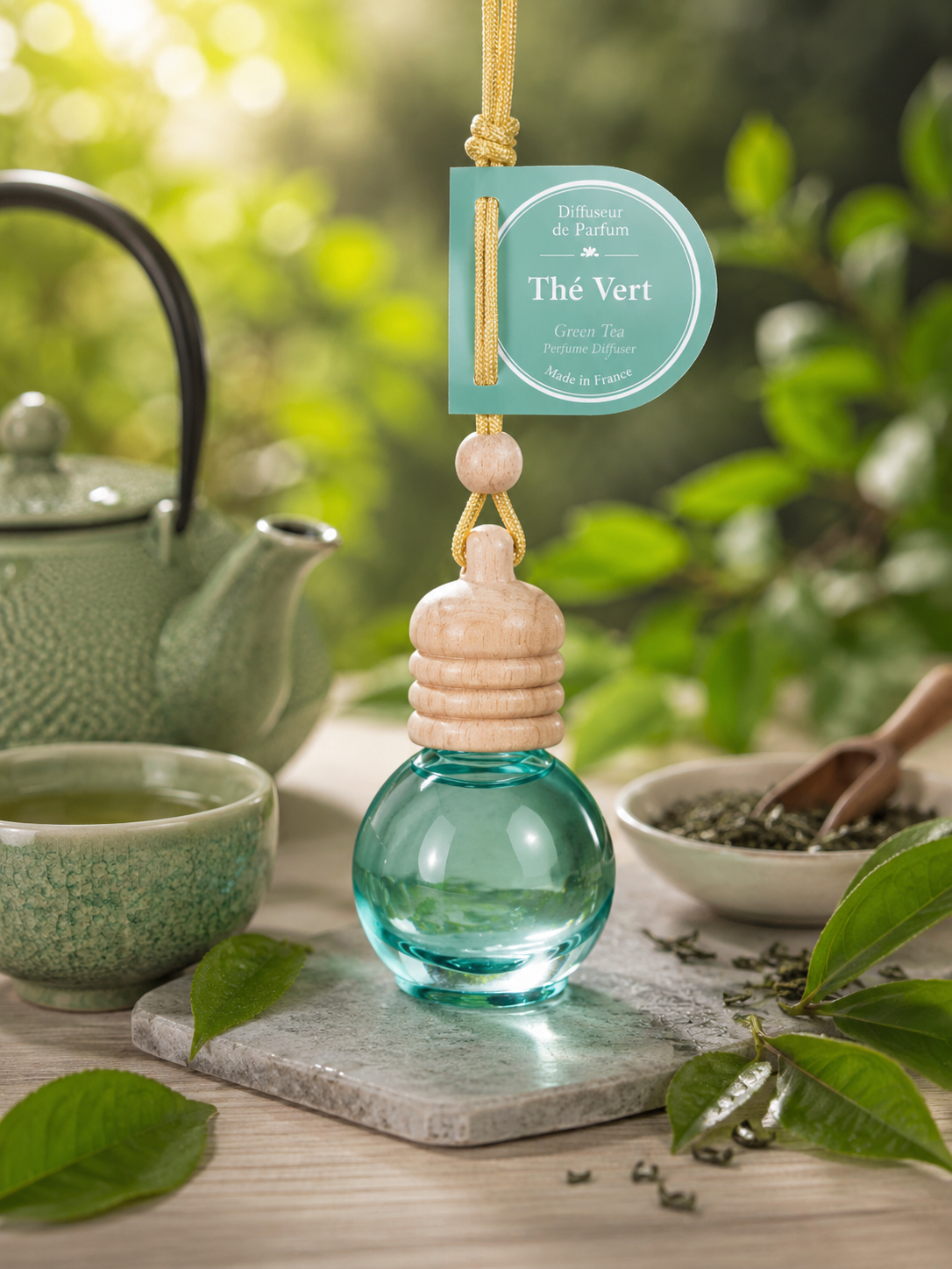 DIFFUSEUR DE PARFUM À SUSPENDRE THÉ VERT