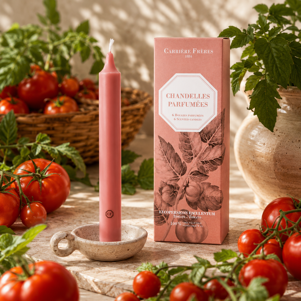Chandelles Parfumées Tomate