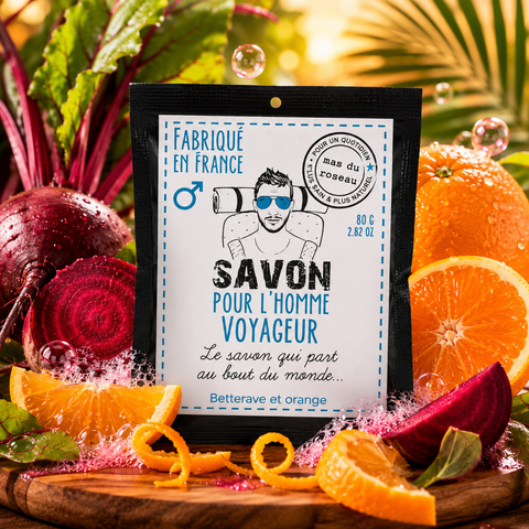SAVON POUR L’HOMME VOYAGEUR – 80 gr