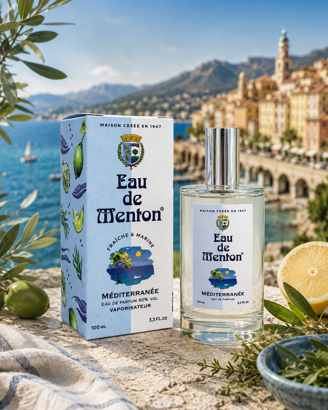 Eau de toilette Méditerranée Prestige de Menton
