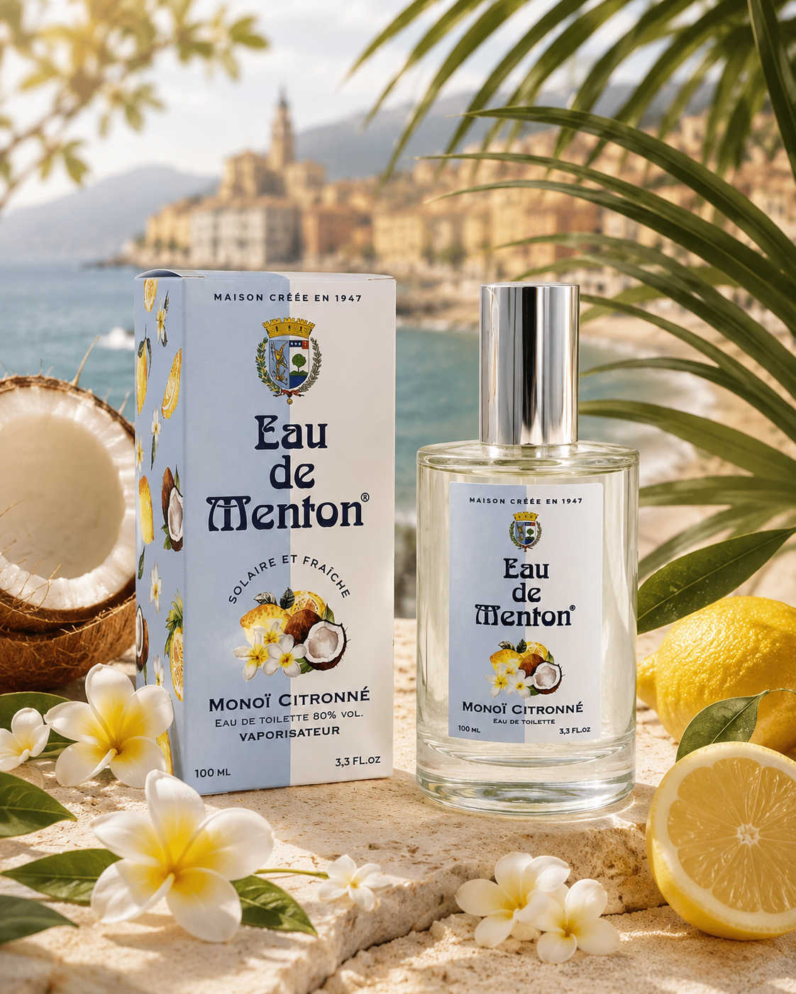 Eau de toilette Monoi Citronnée Prestige de Menton