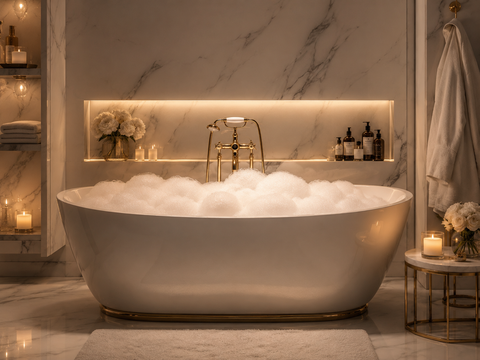 Bain moussant "rose rouge"