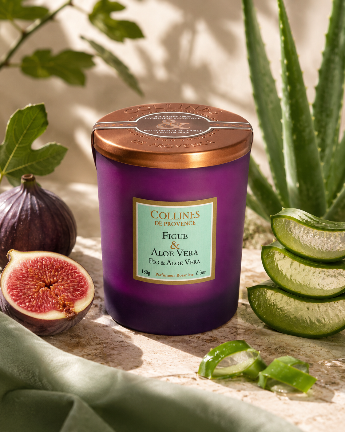 Bougie Parfumée Figue & Aloe Vera Coulée à la main