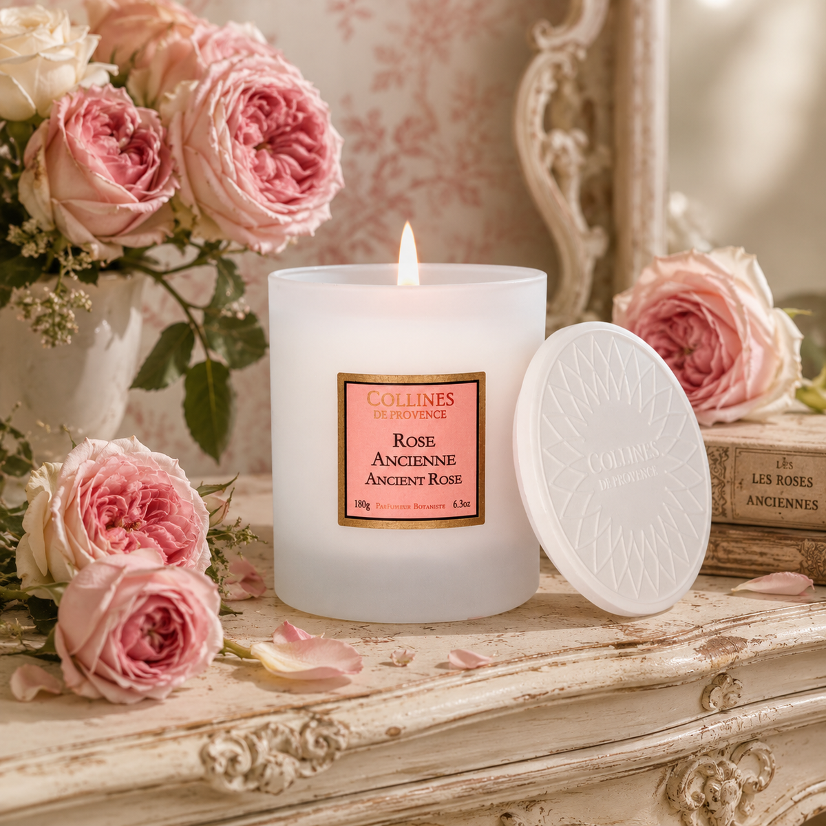 Bougie Parfumée Rose Ancienne Coulée à la main