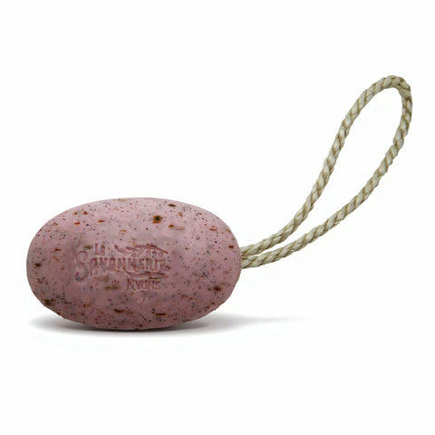 Savon exfoliant à la rose
